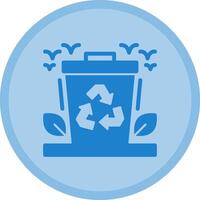 Recycling bin Multicolor Circle Icon vector