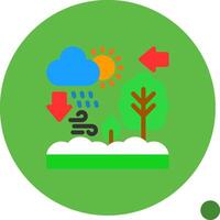 Ecosystem Flat Shadow Icon vector