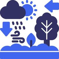 Ecosystem Solid Two Color Icon vector