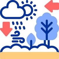 Ecosystem Color Filled Icon vector
