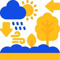 Ecosystem Flat Two Color Icon vector