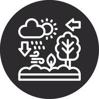 Ecosystem Inverted Icon vector