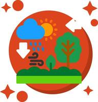 Ecosystem Tailed Color Icon vector