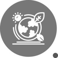 Ozone layer Glyph Shadow Icon vector