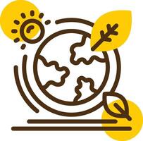 Ozone layer Yellow Lieanr Circle Icon vector
