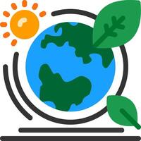 Ozone layer Flat Icon vector