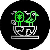 Biodiversity Dual Gradient Circle Icon vector