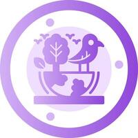 Biodiversity Glyph Gradient Icon vector