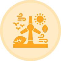 Renewable energy Multicolor Circle Icon vector