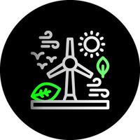 Renewable energy Dual Gradient Circle Icon vector