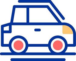 Car with no symbol Color Filled Icon vector