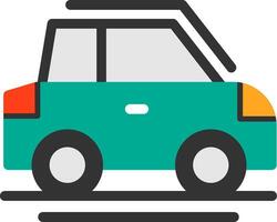 Car with no symbol Flat Icon vector