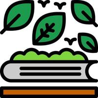 Environmental education Line Filled Icon vector