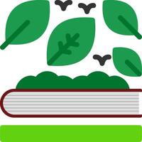 ambiental educación plano icono vector