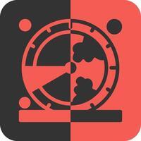 Earth hour Red Inverse Icon vector