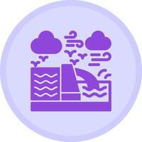 Hydropower Multicolor Circle Icon vector
