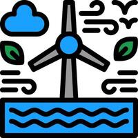 Renewable resources Line Filled Icon vector