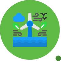 Renewable resources Flat Shadow Icon vector