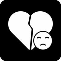 Broken Heart Vector Icon