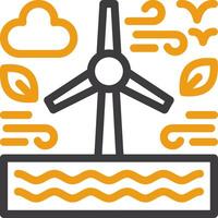 Renewable resources Glyph Two Color Icon vector