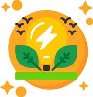 Energy conservation Tailed Color Icon vector