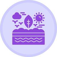 Soil conservation Multicolor Circle Icon vector