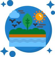 Soil conservation Tailed Color Icon vector