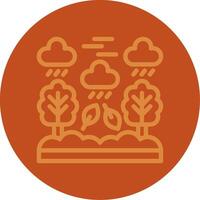 Rainforest Line Multi color Icon vector