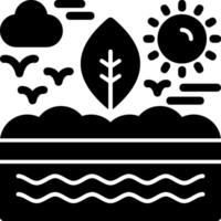 Soil conservation Glyph Icon vector