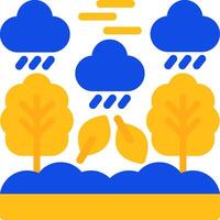 Rainforest Flat Two Color Icon vector