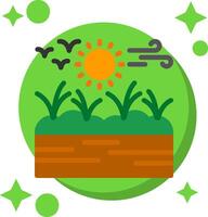 Wetland Tailed Color Icon vector