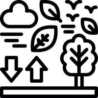 Zero waste Line Icon vector