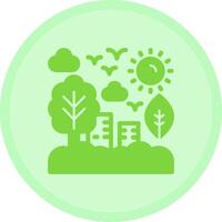 Green infrastructure planning Multicolor Circle Icon vector
