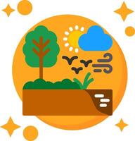 Soil erosion control Tailed Color Icon vector