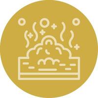 Land pollution Line Multi color Icon vector