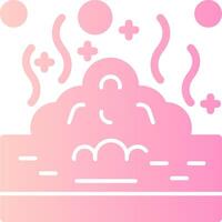 Land pollution Solid Multi Gradient Icon vector