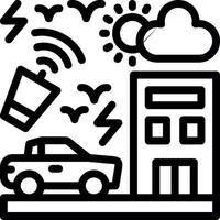 Noise pollution Line Icon vector