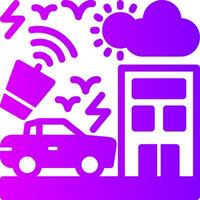 Noise pollution Solid Multi Gradient Icon vector