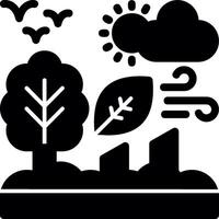 Deforestation Glyph Icon vector