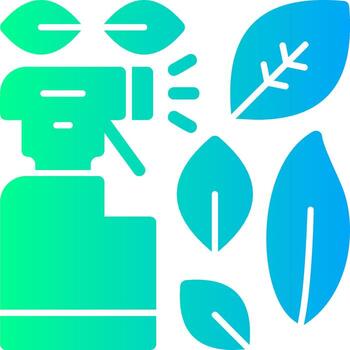 verde limpieza sólido multi degradado icono vector