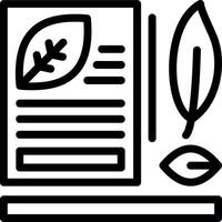 Green policies Line Icon vector