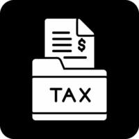 Tax Folder Vector Icon