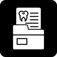 icono de vector de registro dental