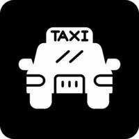 icono de vector de taxi