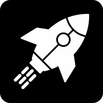 Rocket Launch Vector Icon