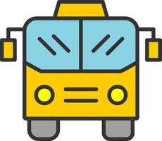 icono de vector de bus