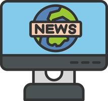 News Report Vector Icon