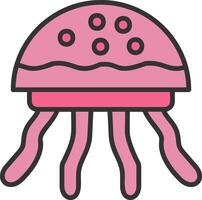 Jellyfish Vector Icon