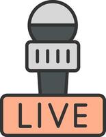 Live Vector Icon