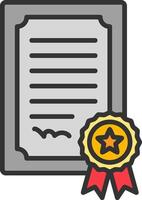 Certificate Vector Icon